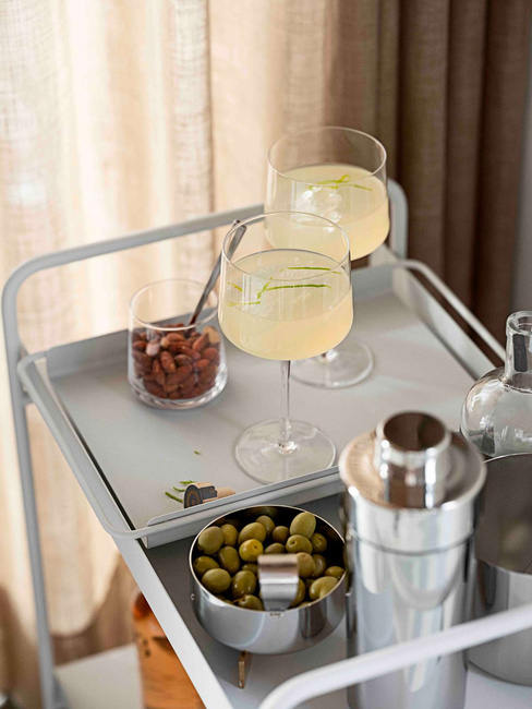 Wózek barowy na kółkach Zone Denmark A-Cocktail, Soft Grey