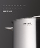 Happycall Metho Stainless Steel - Zestaw 8 elementowy garnków  ze stali nierdzewnej