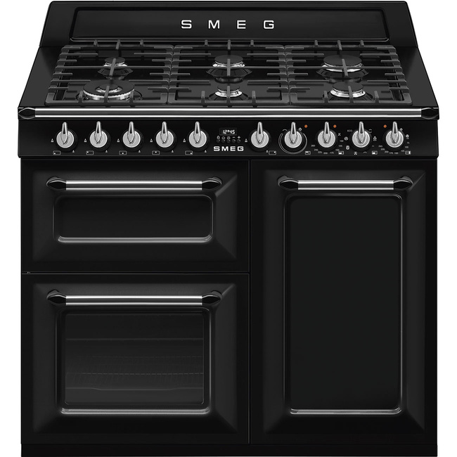 Smeg - Kuchnia wolnost, 100cm, Victoria, czarny Victoria TR103BL Czarny.