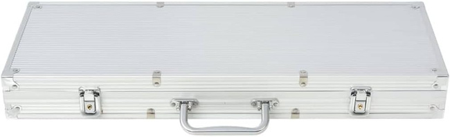 Extralink Zestaw do Pokera 500 Żetonów 2 Talie Kart Kostki Walizka Aluminiowa