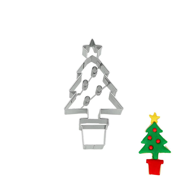 Foremka do pierniczków Choinka w doniczce - Birkmann