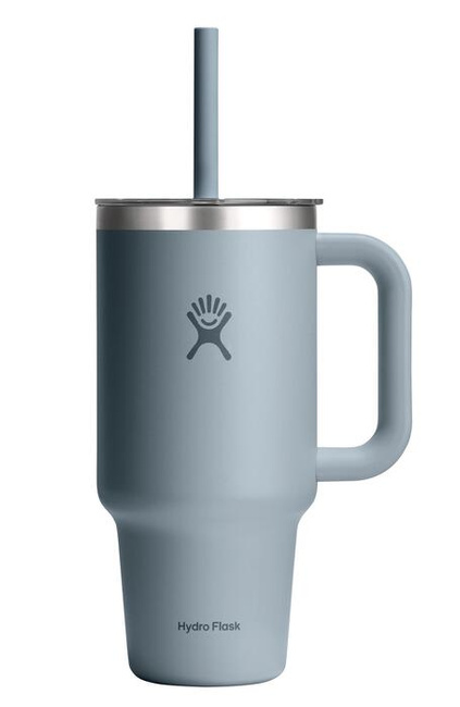 Kubek termiczny Hydro Flask 32 oz Travel Tumbler ze słomką i uchwytem, Shale Grey