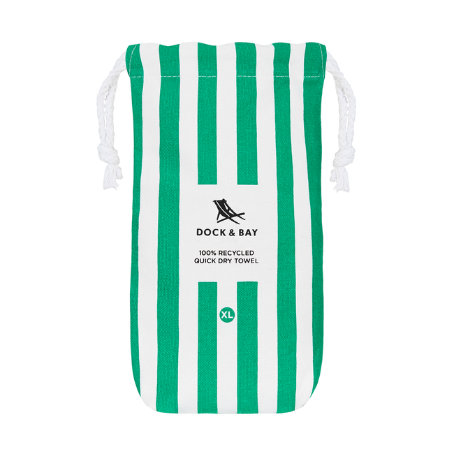 ręczniki plażowe szybkoschnące 200x90 cm Cancun Green XL - Dock & Bay