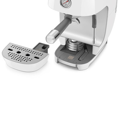 Smeg - Ekspres do kawy, kolbowy ECF03WHEU 50's Style - White