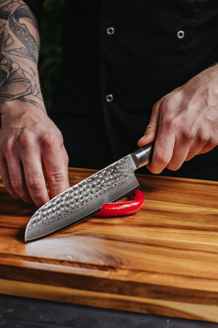 Shiori - Chairo Santoku - Uniwersalny, Wielozadaniowy Nóż Szefa Kuchni