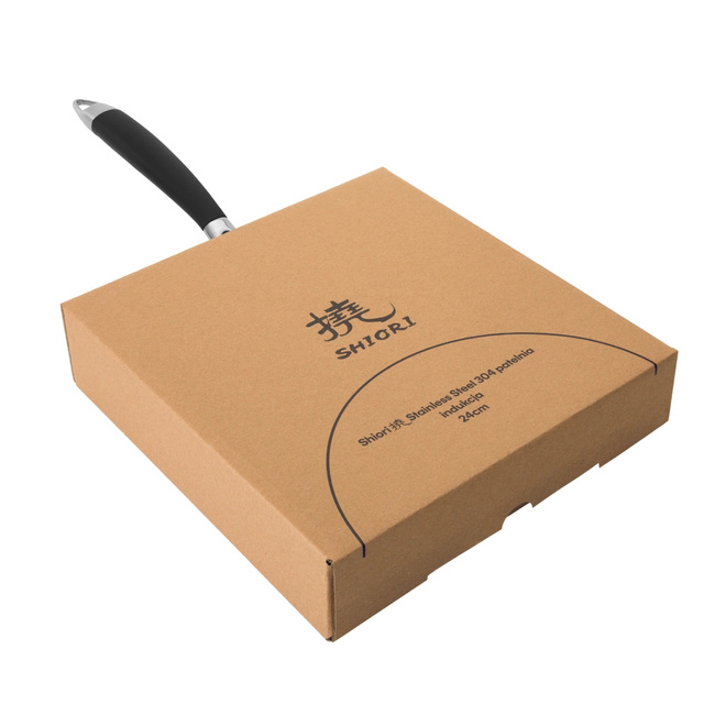 Shiori - Stainless Steel 304 Pro Patelnia z Powłoką Ceramiczną Ceram Guard 300 Max Indukcja 24 cm