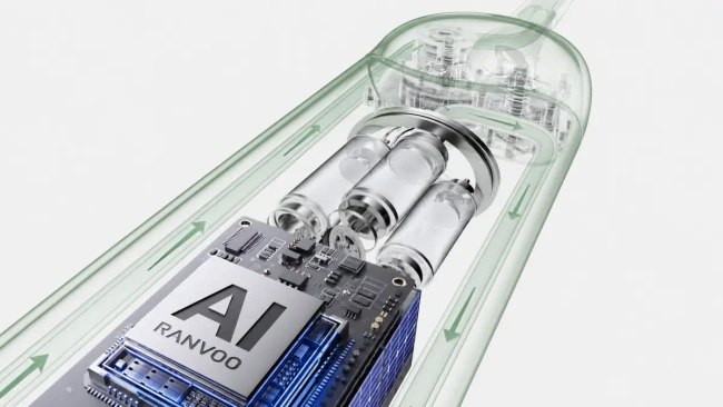Szczoteczka elektryczna RANVOO PQ5 Pure AirJet, zielona