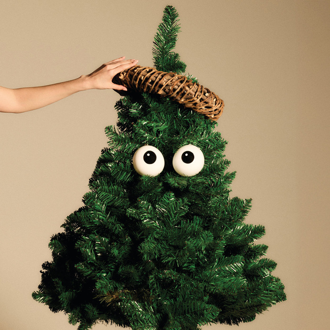 Zestaw dwóch ozdób świątecznych ze szkła dmuchanego - Carol Christmas collection - Alessi