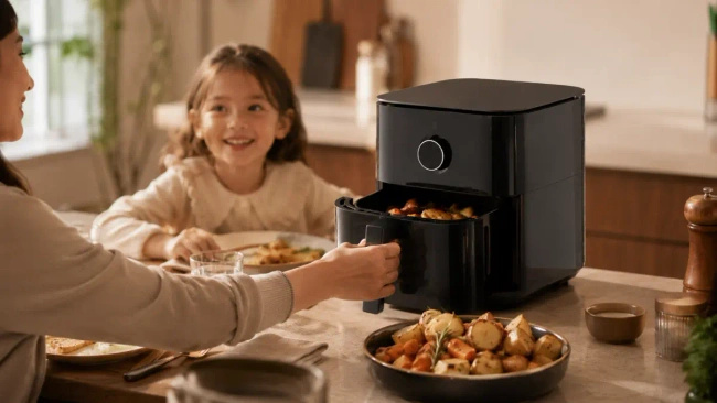 Frytkownica beztłuszczowa Xiaomi Air Fryer 6.5L, czarna, 7 programów