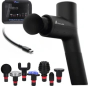 Extralink Massage Gymgun Fit 2.0 Pro | Pistolet do masażu | 7 głowic, 6 trybów