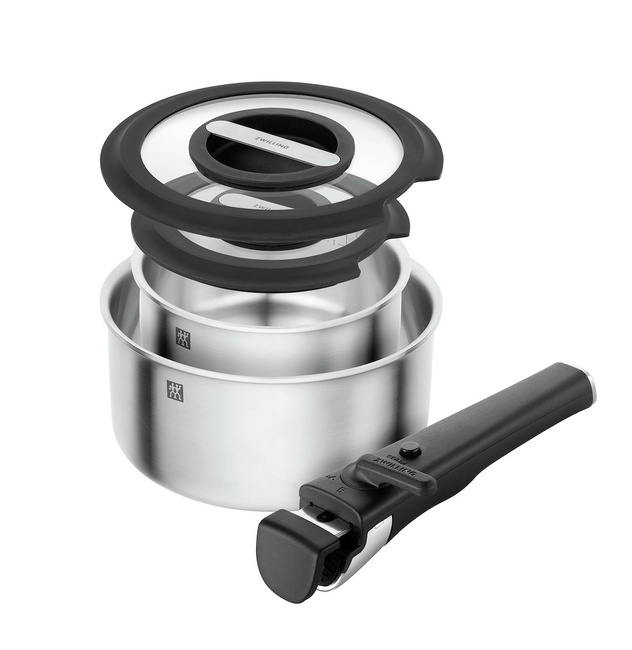 Unlock Zestaw 2 Garnków z Pokrywkami + Uchwyt - Zwilling