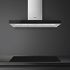 Smeg - Płyta indukcyjna, 90 cm, prosta krawędź Universal Si1m4954d Czarne szkło.