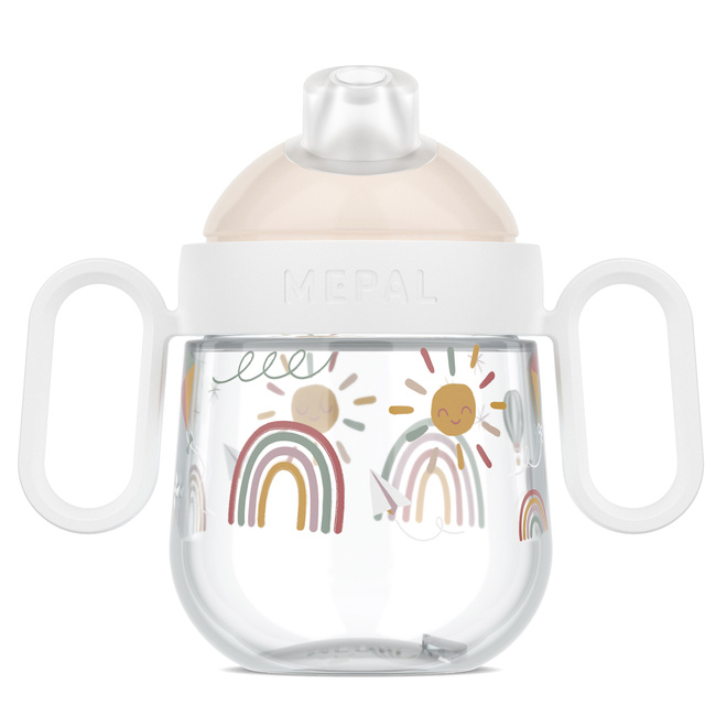 Kubek dziecięcy niekapek Mio Sunshine & Rainbow 200ml - Mepal
