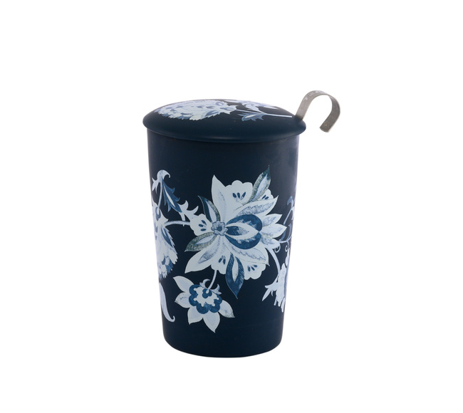 Kubek z zaparzaczem TeaEve 350ml Luna niebieski Eigenart