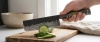 Nóż nakiri Dan Woo Custom 18 cm, stal damasceńska z rdzeniem T10, 61 HRC