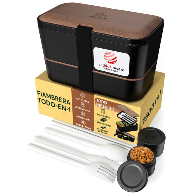 Lunchbox Nestable - Walnut Black - 1500ml - Umami