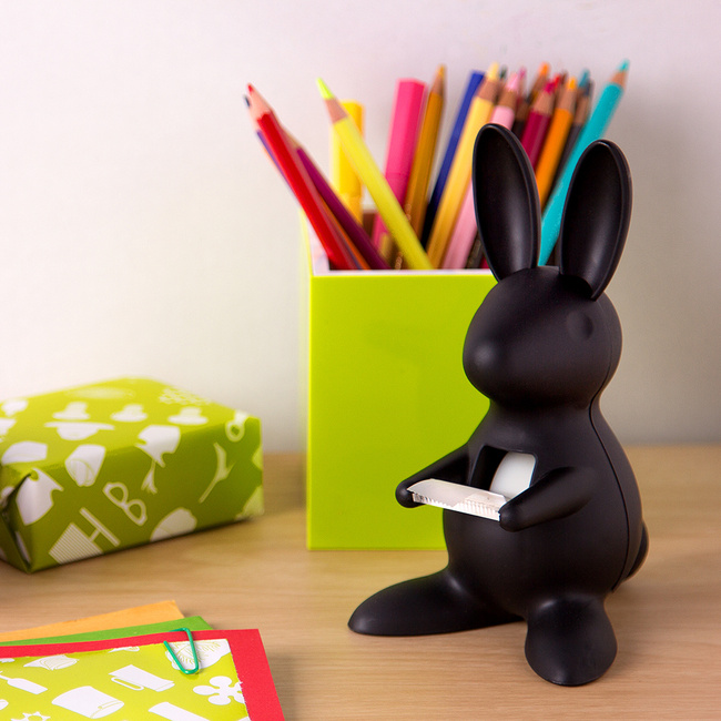 Podajnik taśmy Desk Bunny czarny - Qualy