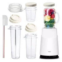 Blender personalny II Mason Jar Ready White (zestaw 12 elementów) - Tribest