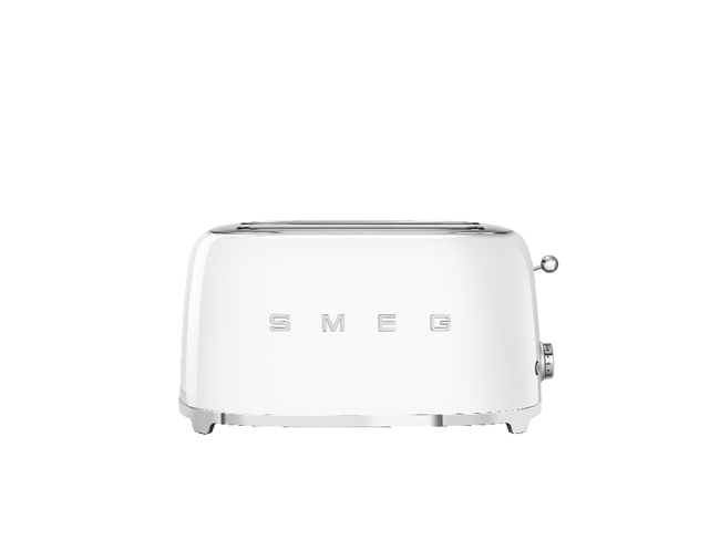 Smeg - Toster, Cztery Kromki, Biały 50's Style Tsf02Wheu Biały