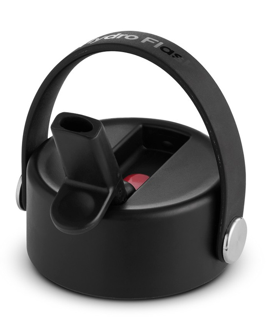 Zakrętka ze słomką Hydro Flask Wide Mouth Flex Straw Cap, czarna