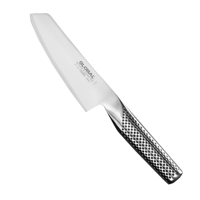 Global Nóż Nakiri do Warzyw 14 cm G-102 Stal CROMOVA 18