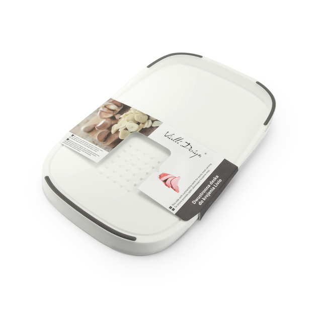 Zestaw 5 noży w bloku Fino z deską Livio biały 0466