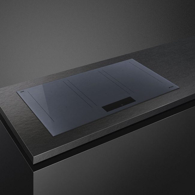 Smeg - Płyta indukcyjna, 90cm, Linea, Ng Linea Sim1964dg Neptune Grey