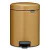 Kosz pedałowy Brabantia NewIcon 5 l, Warm Gold