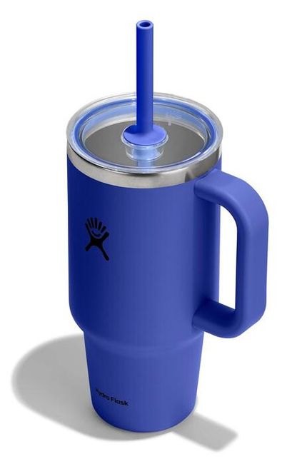 Kubek termiczny Hydro Flask Travel Tumbler 32 oz (946 ml) z uchwytem i słomką, Capri Blue