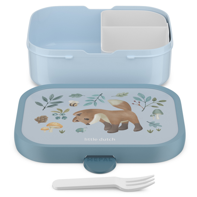 Lunchbox dla dzieci Mepal Campus Forest Friends 750 ml z wkładem na 3 części