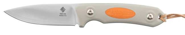 Nóż Womsi Alpha Miu z szarą mikartą, stal S90V, 16 cm