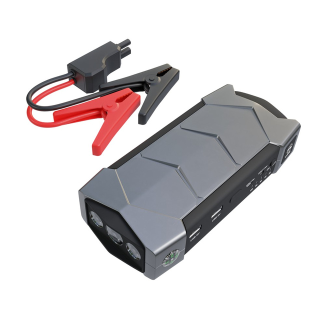 EXTRALINK Jump Max7 10000 mAh Powerbank rozruchowy samochodowy z latarką kompasem i młotkiem