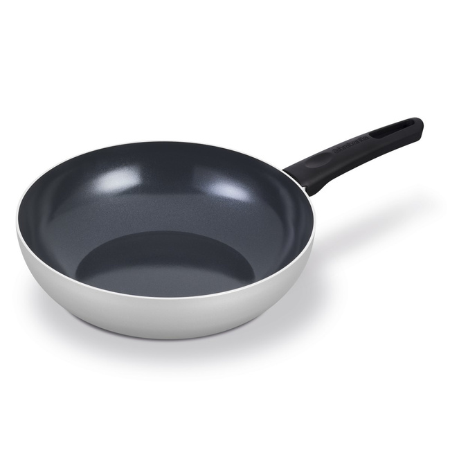 Wok Brabantia Indu+ 28 cm 101707, jasnoszary, lekki 0,8 kg