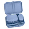 Zestaw 3 lunchboxów ze sztućcami Pascal ready organic blue - Koziol