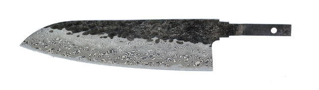 Dan Woo Nóż Santoku 16,5cm Damast Hf02 Blank