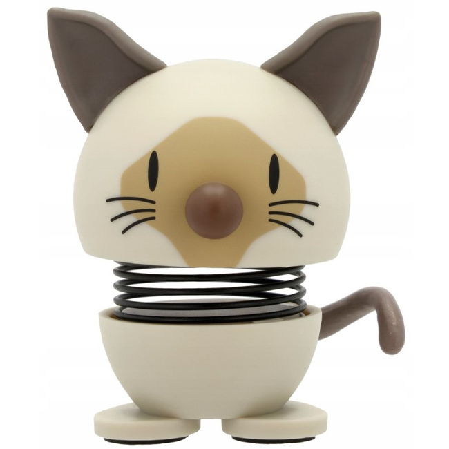 Figurka Hoptimist Siamese Xs Beige kot sprężynujący 5,7 cm dekoracja prezent