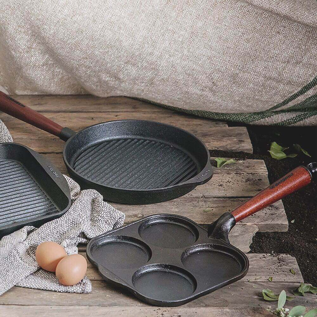 Traditional Patelnia grillowa - 25 cm, Czarny - Skeppshult