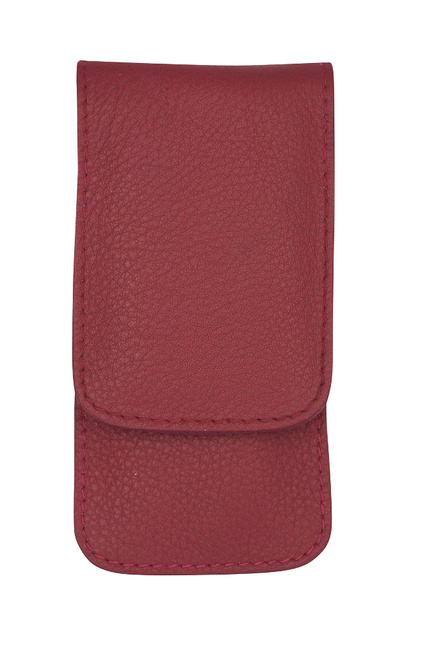 Zestaw do manicure 3 cz. stal niklowana czerwony - Erbe Solingen