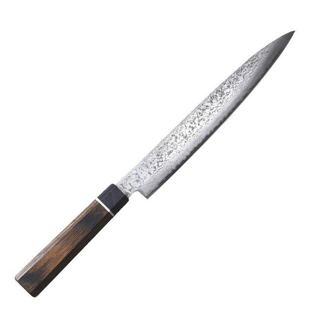 Suncraft Nóż Sashimi SENZO BLACK, ostrze VG-10 / 33-warstwowa stal damasceńska, rękojeść Pakkawood, 21 cm