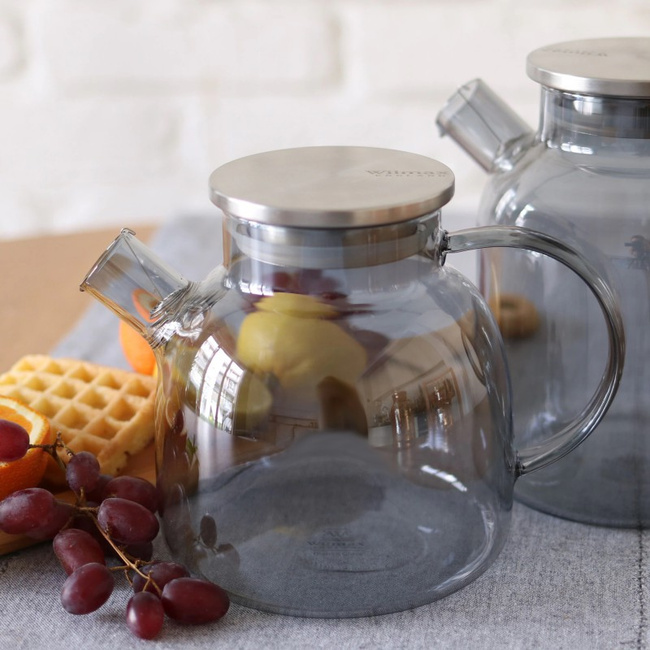 Szklany grafitowy imbryk 950 ml Wilmax