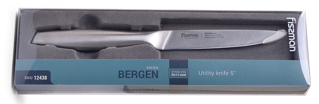 Nóż Kuchenny Uniwersalny Fissman Bergen, Ostrze 13 cm - Wysokiej Jakości Stainless steel