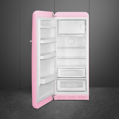 Smeg - Chłodziarko-zamrażarka FAB28LPK6 50'S RETRO STYLE - pastelowy róż