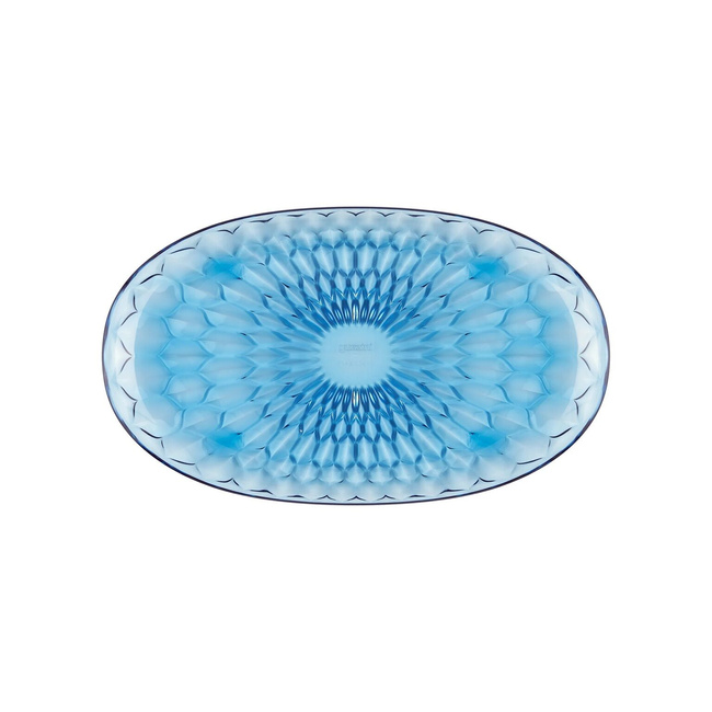 tace owalne do serwowania 45 cm niebieskie Guzzini