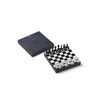 Szachy Printworks Art of Chess, drewniane figury, plansza z akrylem, czarno-srebrne