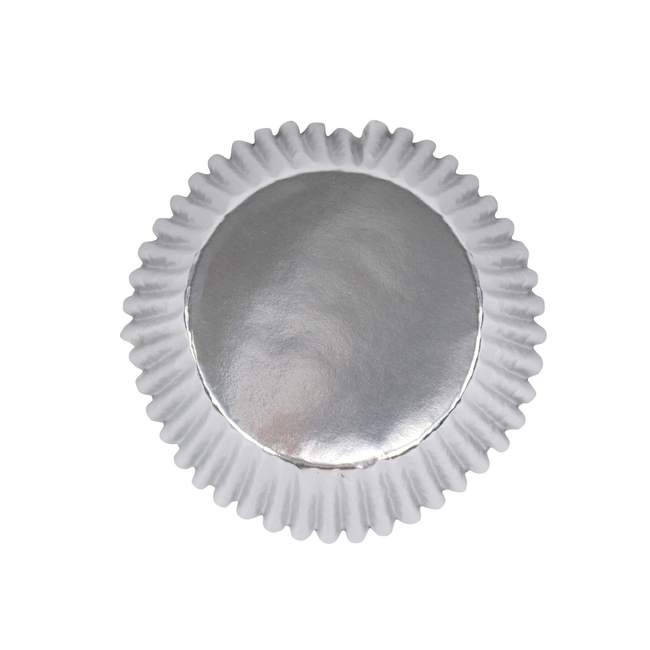 Pme metaliczne papilotki do babeczek (30 sztuk) srebrny