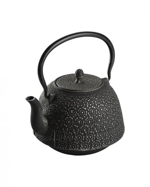 Czajnik żeliwny 1,3l Garden czarno-srebrny - Zest for Life