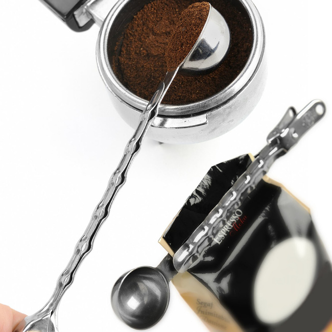 Łyżka Do Kawy Z Klipsem, Stal Nierdzewna