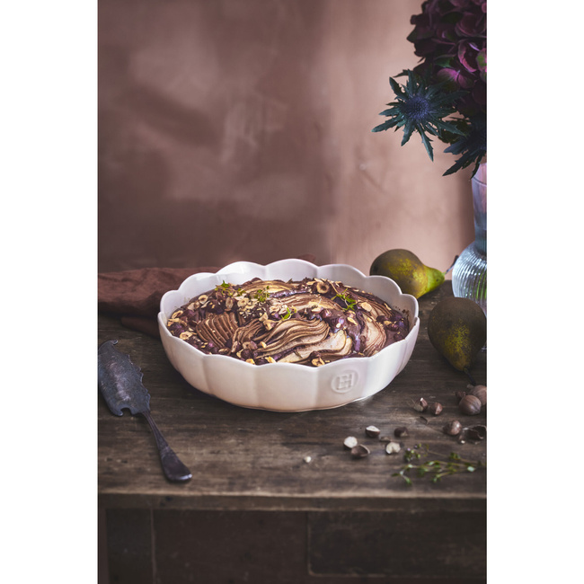 Emile Henry Okrągłe Naczynie Do Zapiekania 26 Cm Różany 