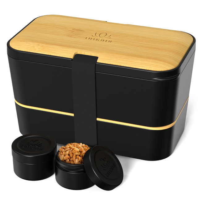 Lunchbox Nestable - Bamboo Black - 1500ml - Umami