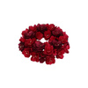 Wieńce świąteczne Rituali Domestici Rosesurose, czerwone ze złotem, kwiatowe, 2 szt., 30 cm